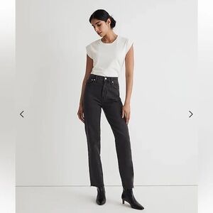 Madewell Perfect Vintage Straight Jean in Lunar Wash